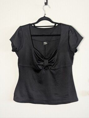 Black Rockabilly Keyhole Top Steady Clothing 1XL Retro Pinup